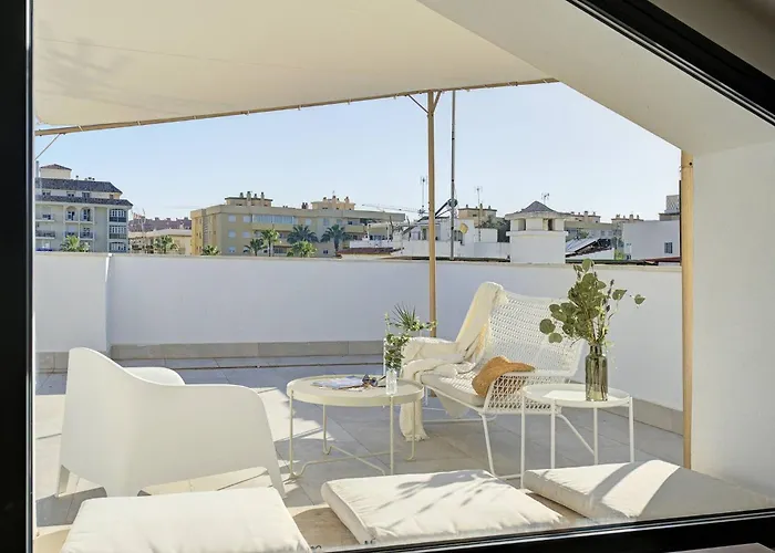 公寓 Incredible Terrace, Sea Views, Great Location